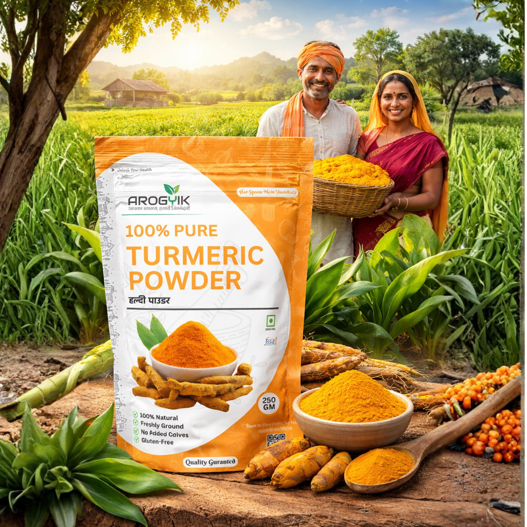 Freshly Ground Turmeric Powder (Haldi)